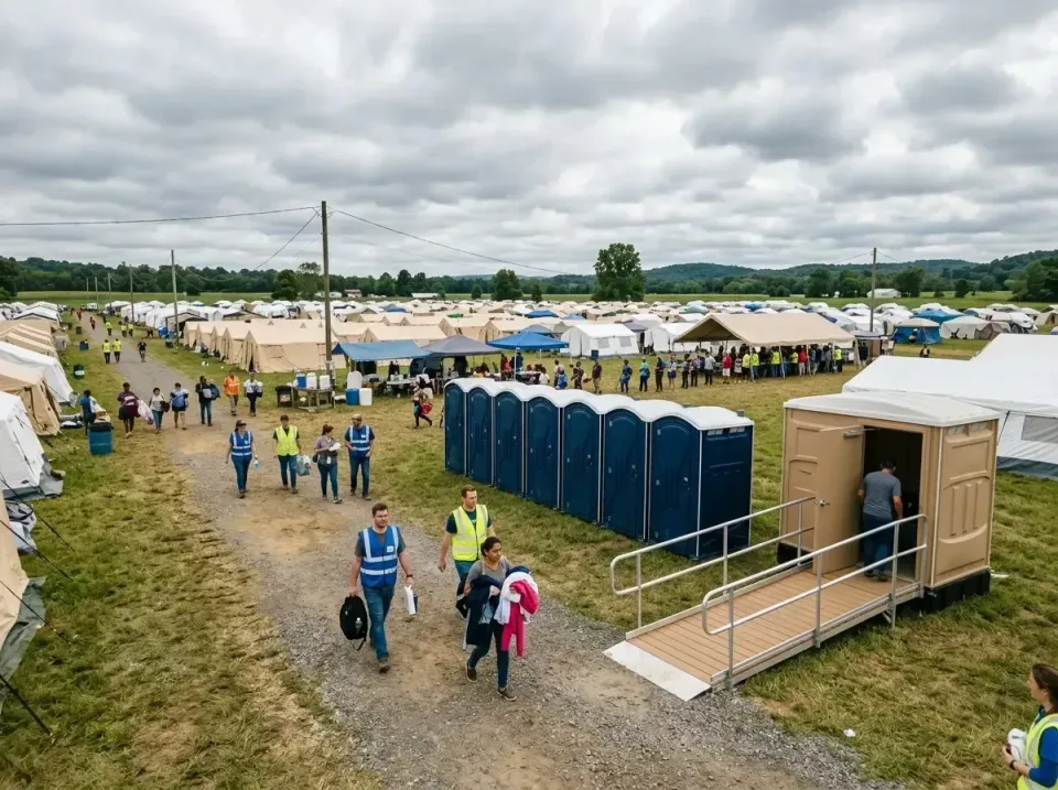 disaster-relief-camp-restrooms-010 — frequently asked questions, Dumpster & Portable Bathrooms Rental in Muncie, IN